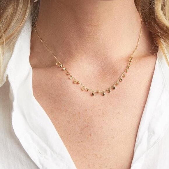 Gorjana Jewelry - NWT GORJANA Chloe Mini Necklace Silver Plated